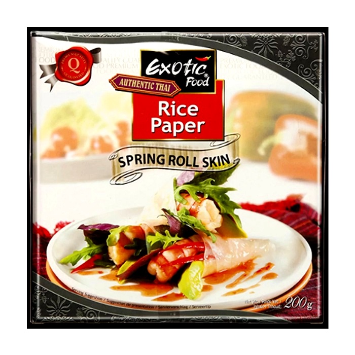 Fogli di riso per involtini primavera Ø 16cm - Exotic Food 200g.